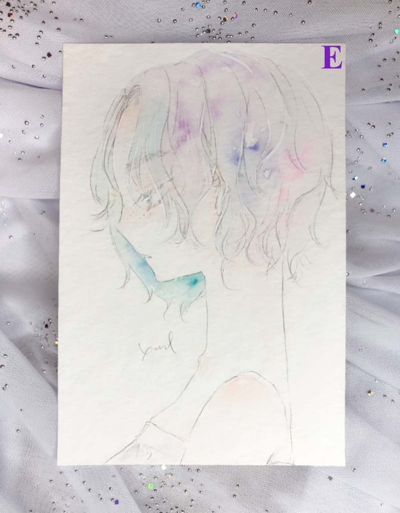 水彩ドローイングA〜I(ポストカードサイズ)