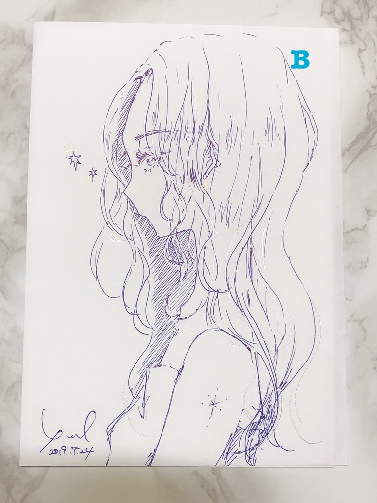 ドローイング＠ボールペン20240326-01 - 絵画