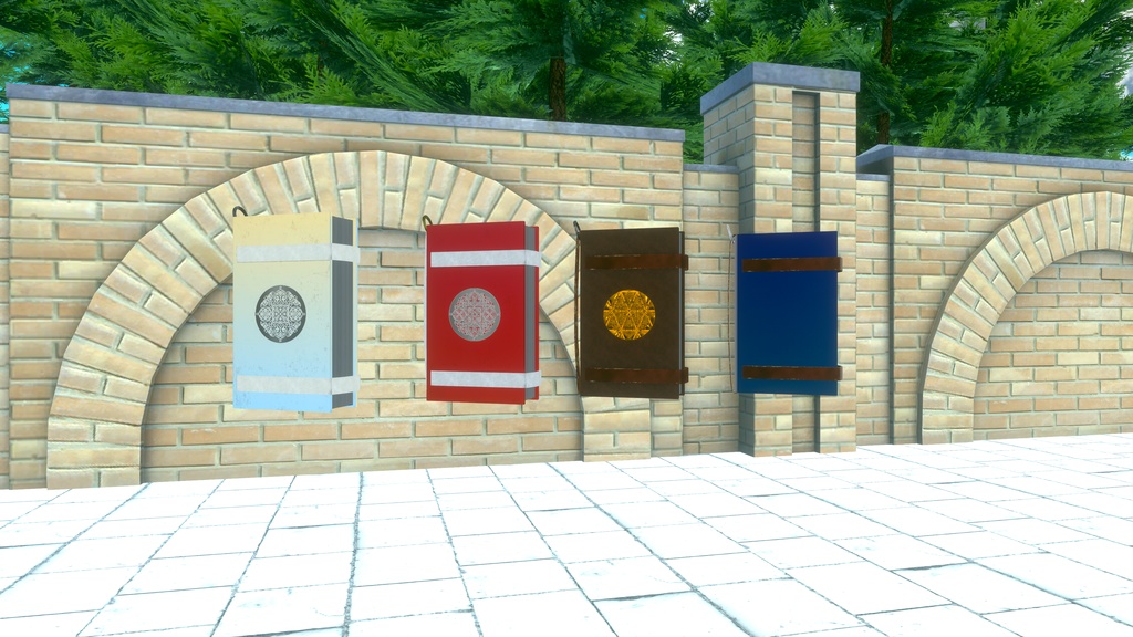 【無料】ファンタジー風ブックアクセ【VRChat想定3Dモデル】