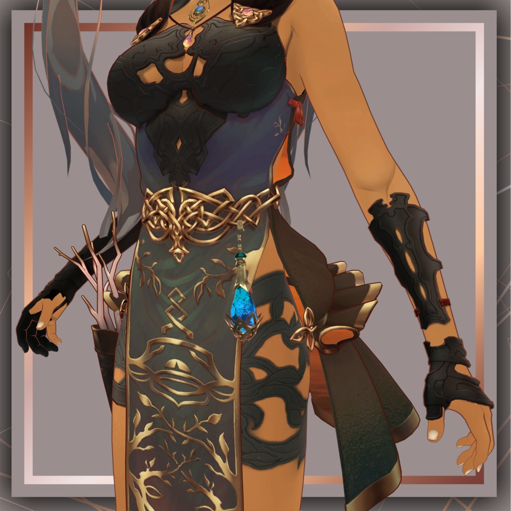 【metafes出展セール 200円引き】ローポリアクセサリーセットNo.1【VRChat想定】