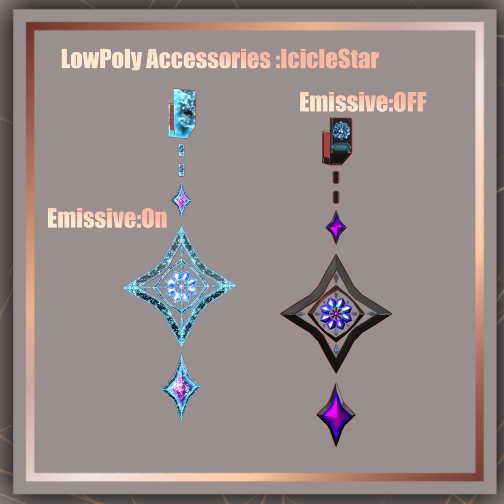 ローポリアクセサリーセットNo.2【VRChat想定】