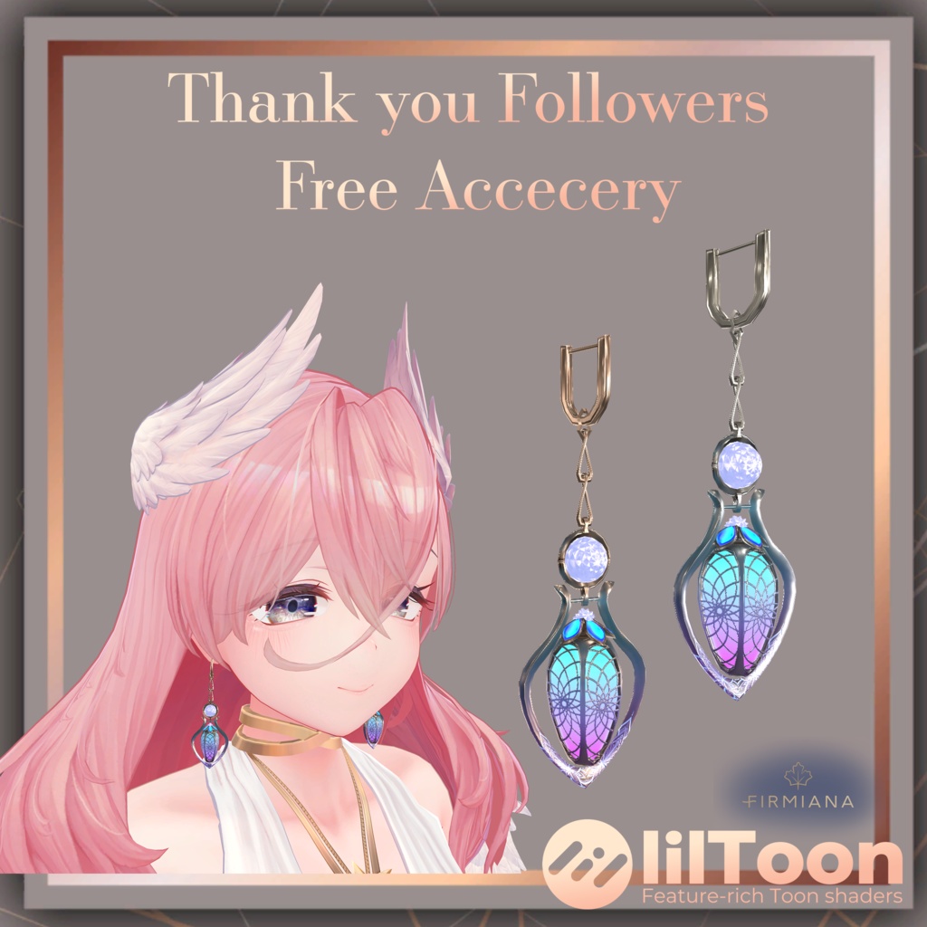 【無料】 Fruit jewelry 【VRC想定3Dモデル】