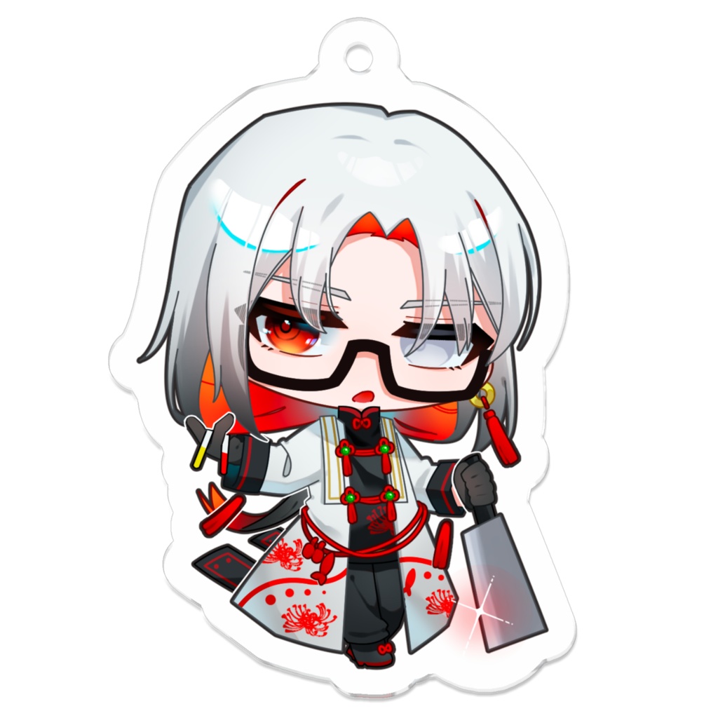 リビまほofficialグッズ 白雷 アクリルキーホルダー