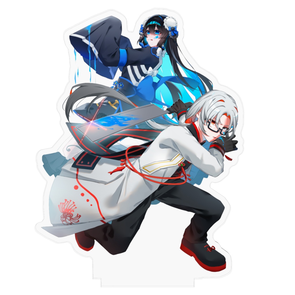 リビまほofficialグッズ  黒華と白雷 アクリルスタンド