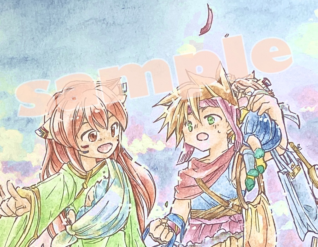 ランポポ色紙