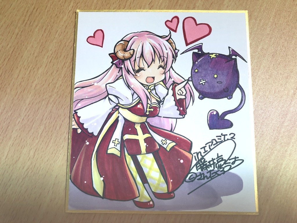 リアルミニ色紙