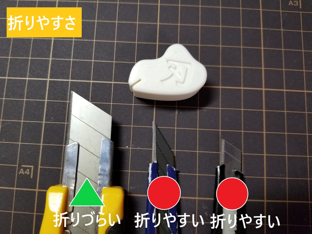 カッター刃 折り治具