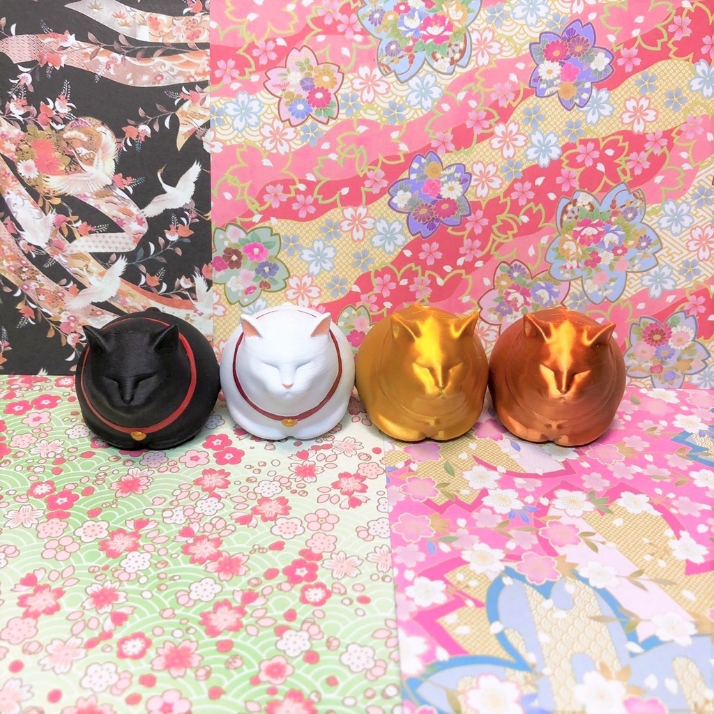 まるっこい猫フィギュア