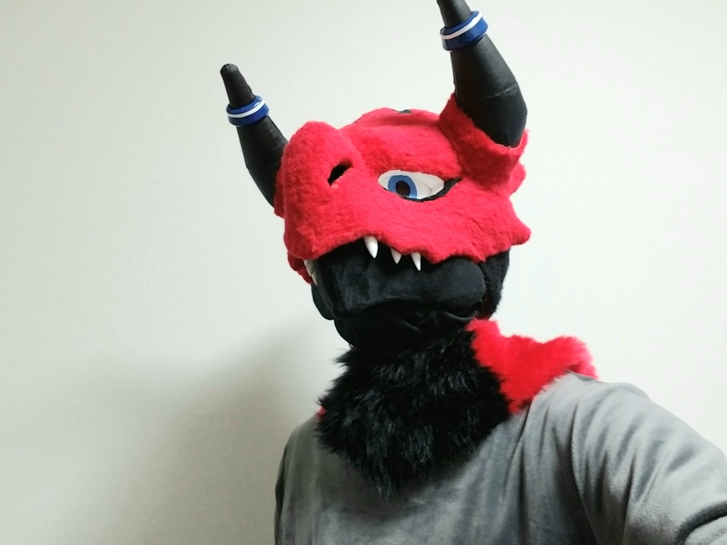 ※販売終了※着ぐるみ 赤ドラゴンヘッド&首輪