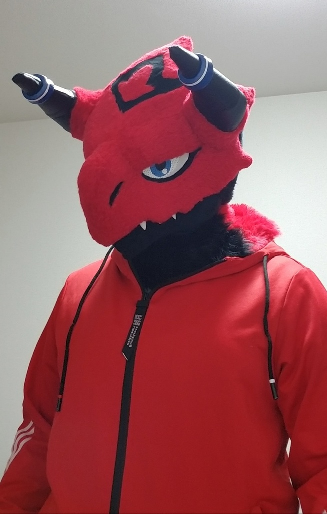 ※販売終了※着ぐるみ 赤ドラゴンヘッド&首輪