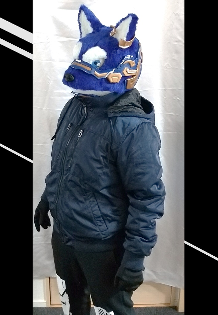 ※販売終了※【着ぐるみ】サイバー犬ヘッド(尻尾付き)