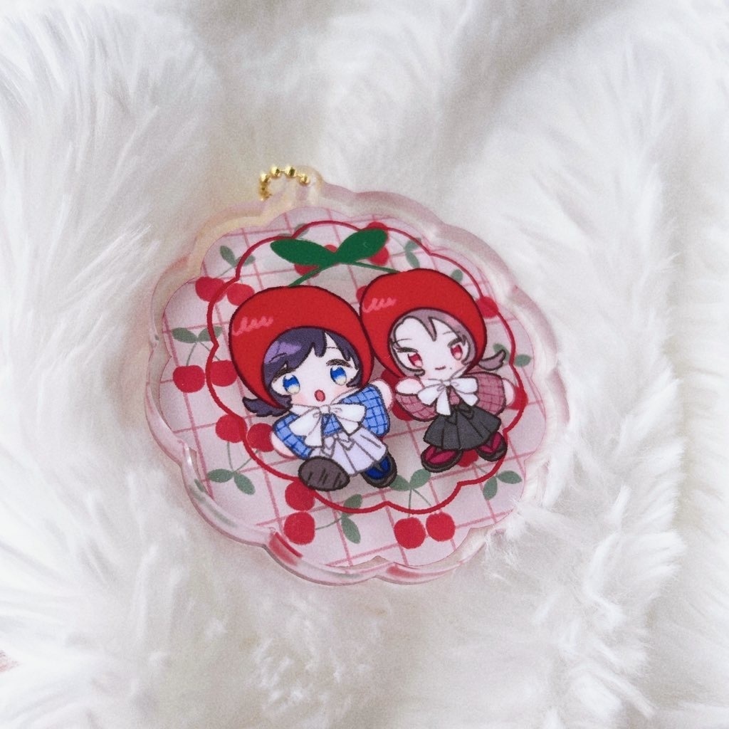 さくらんぼドミノアクキー