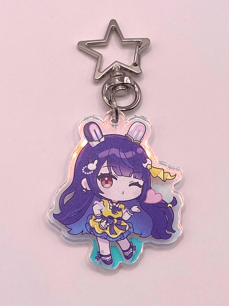 キラキラアクリルキーホルダー