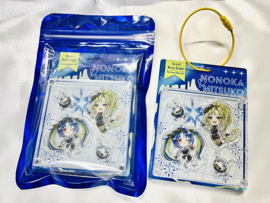 ノノカ&ミツコ ブリスターパック風キーホルダー