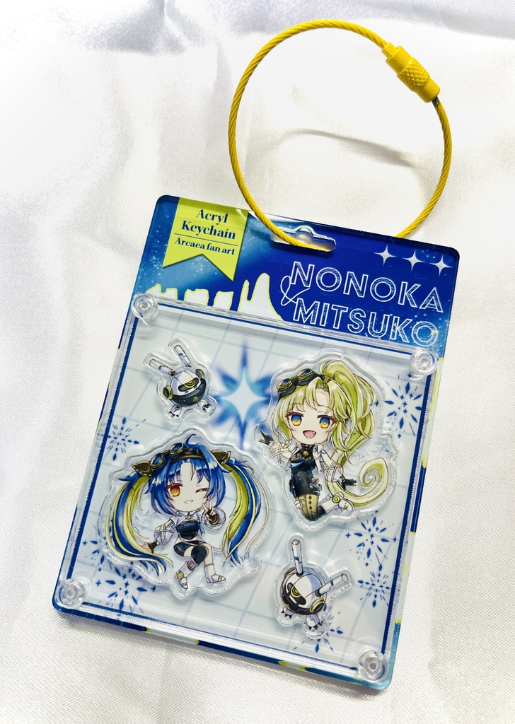 ノノカ＆ミツコ　ブリスターパック風キーホルダー