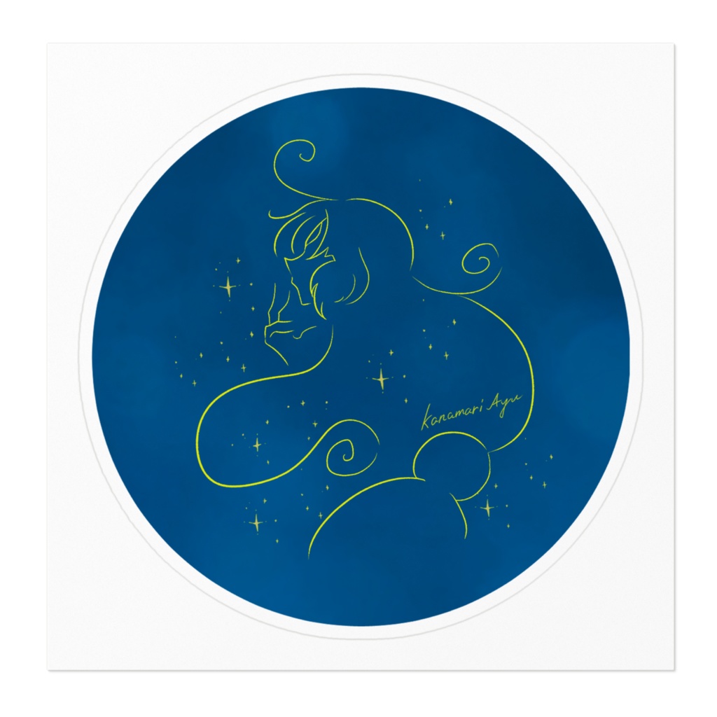 ラインアートステッカー