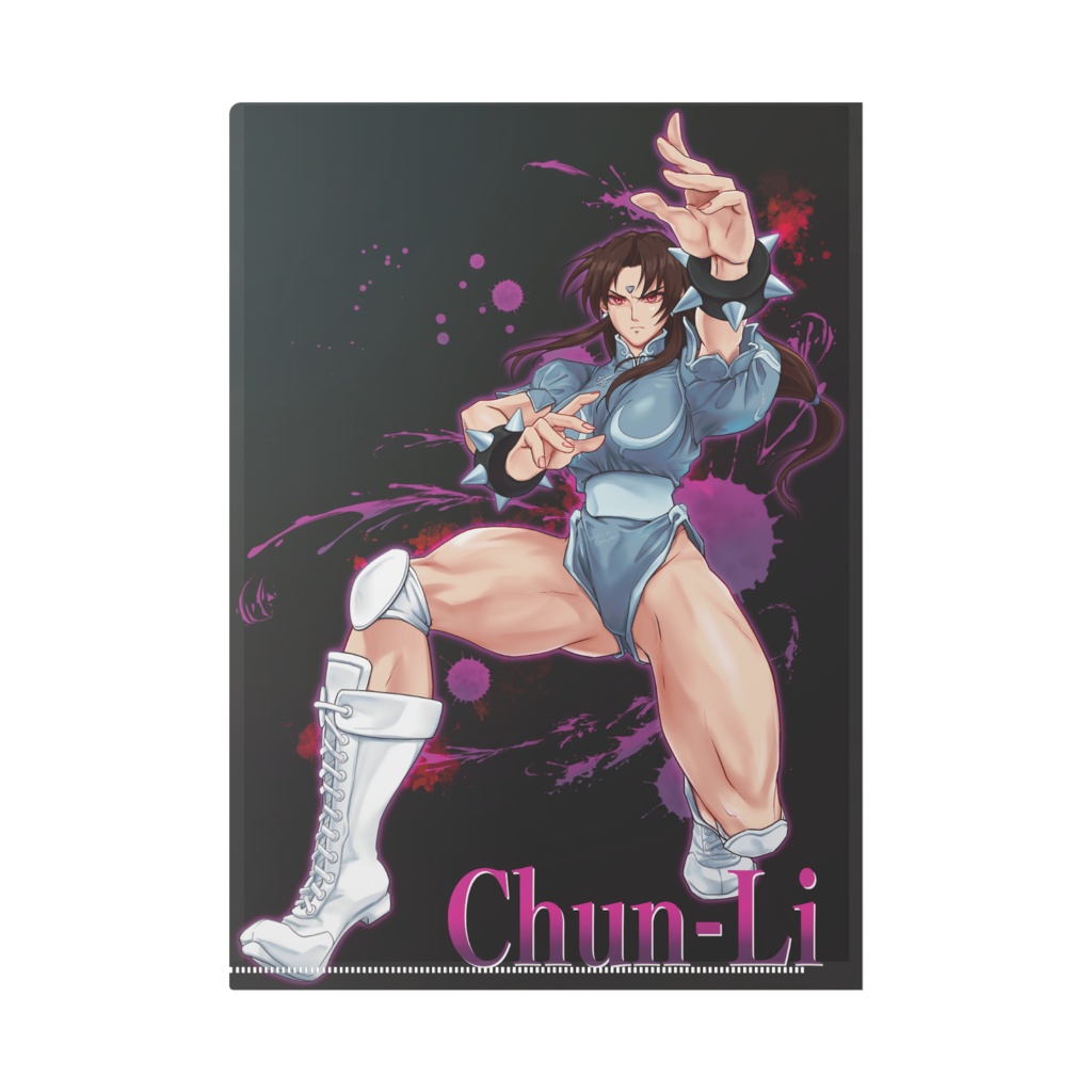 【A4クリアファイル】SFⅡVサイバーウォリア春麗(桜ver.×SF6風ver.)