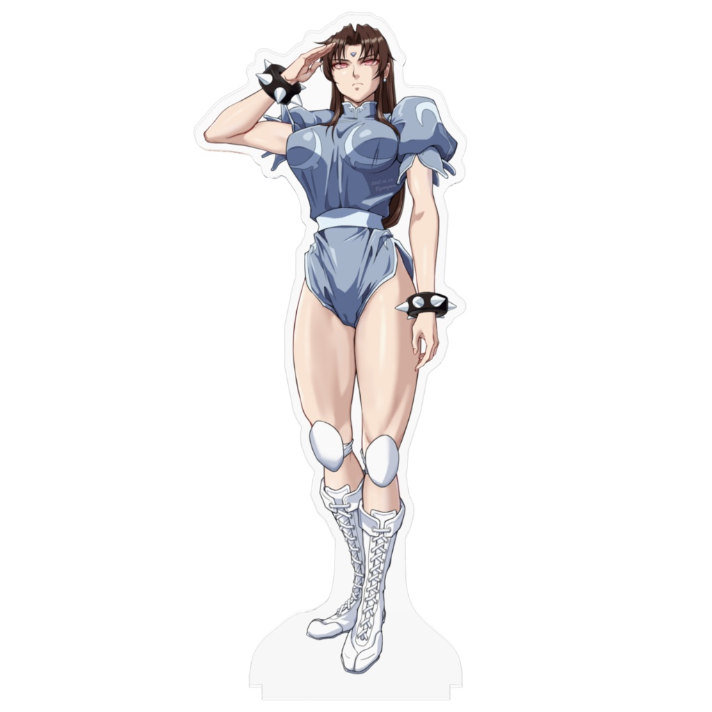 【アクリルフィギュア】SFⅡV 敬礼ver.サイバーウォリア春麗