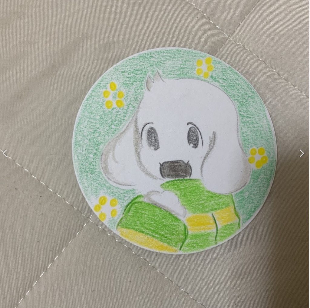 UNDERTALE 丸コースター 原画
