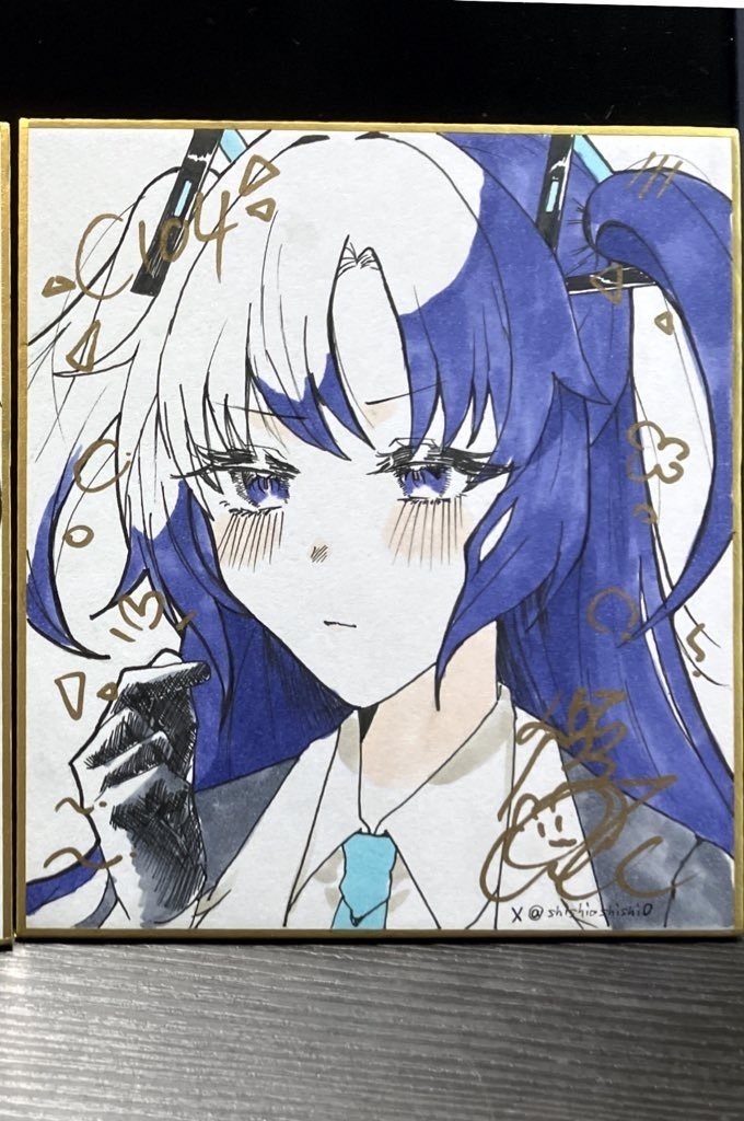 C104 ブルアカ色紙(ジュンコ/ユウカ)