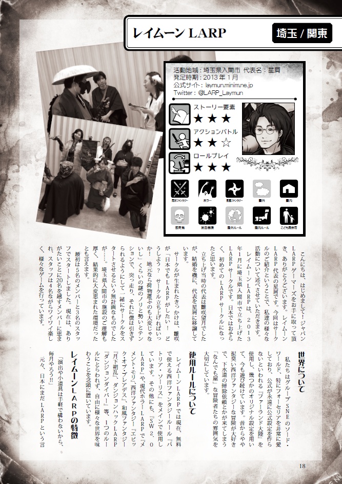 ジャパンLARPゲーマーズ2018