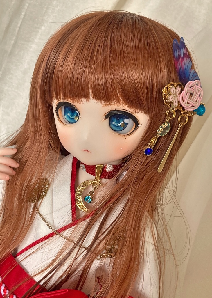 【 皐月の髪飾り 】mini 蒼