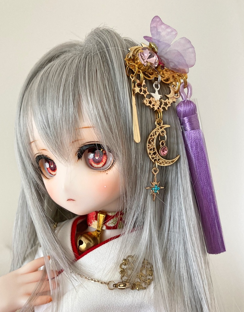 【文月の髪飾り】no.25 綺羅紫