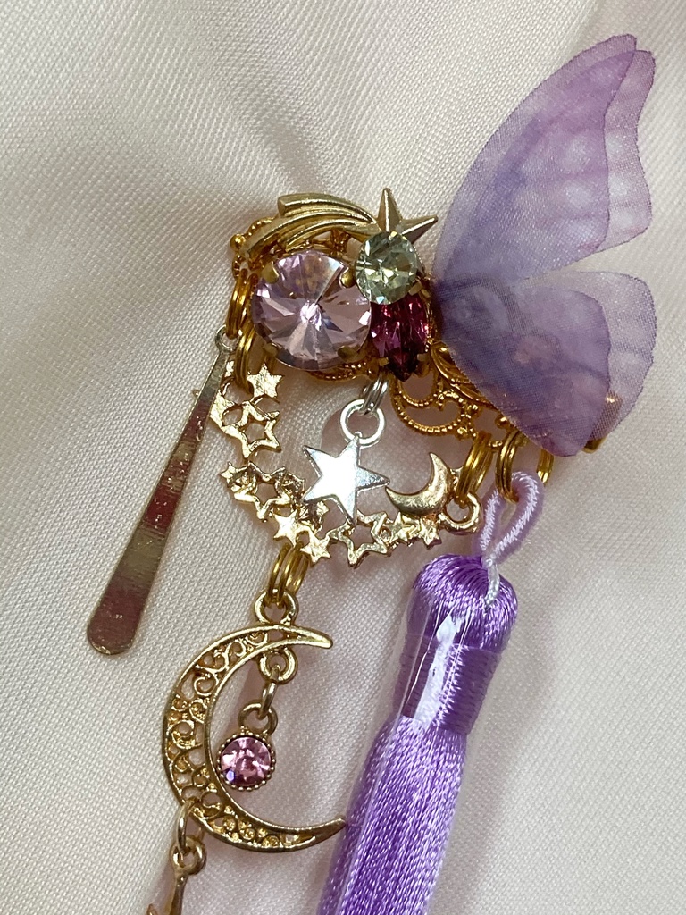 【文月の髪飾り】no.25 綺羅紫