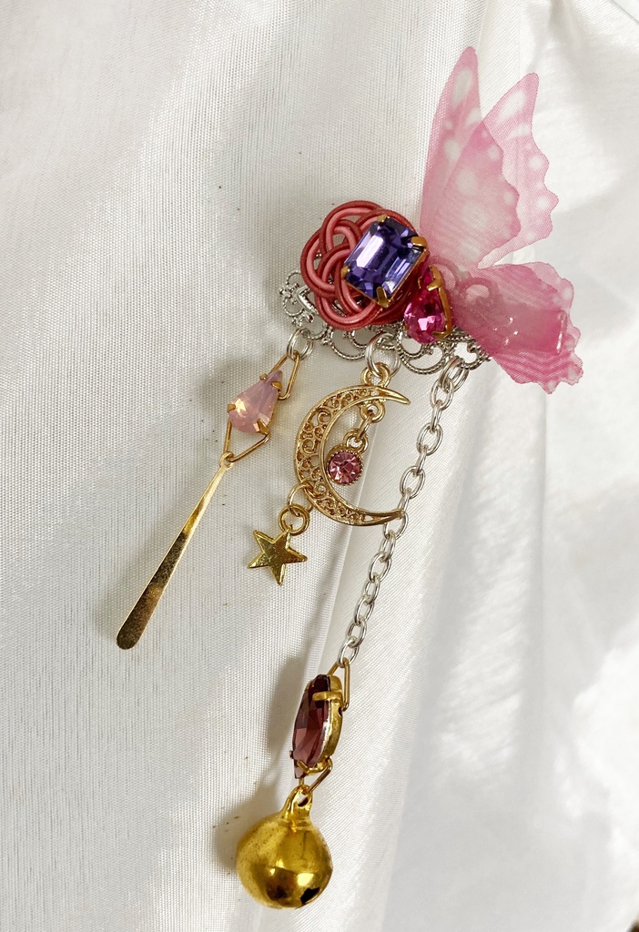 【葉月の髪飾り】no.26 紫水引