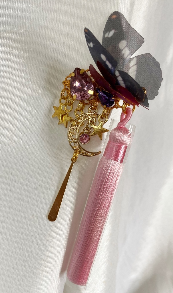 【葉月の髪飾り】no.31 黒蝶々