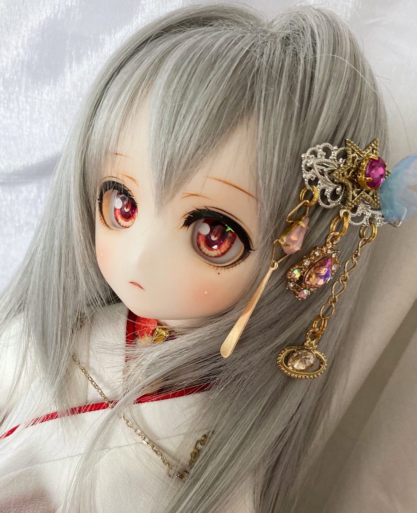 【葉月の髪飾り】no.34 魔法少女pink☆