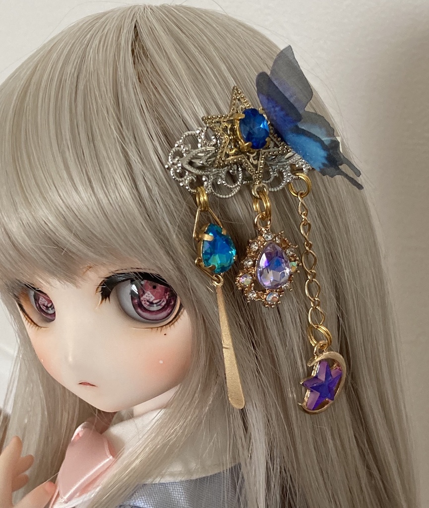 【長月の髪飾り】no.41 魔法少女 blue★ランクB