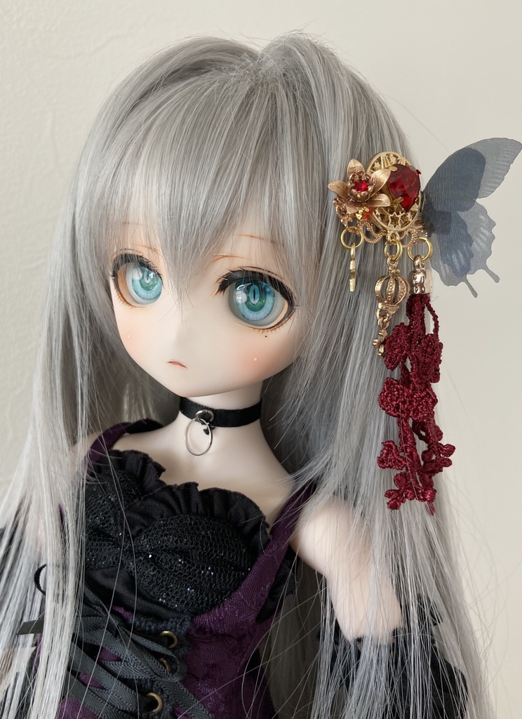 🎃【ハロウィンの髪飾り】no.47紅蝶々