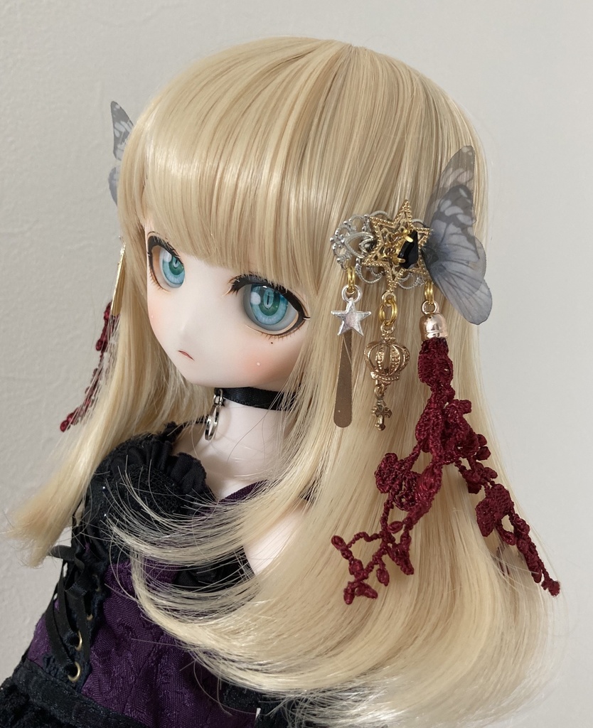 【宵闇の髪飾り】紅蝶々