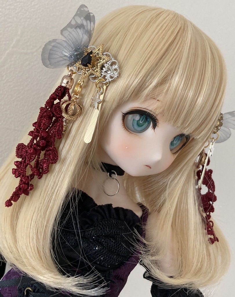 【宵闇の髪飾り】紅蝶々