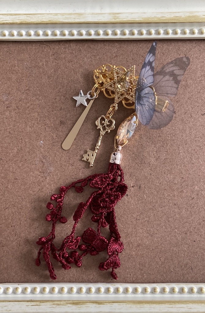 【宵闇の髪飾り】 no49 黒×金色