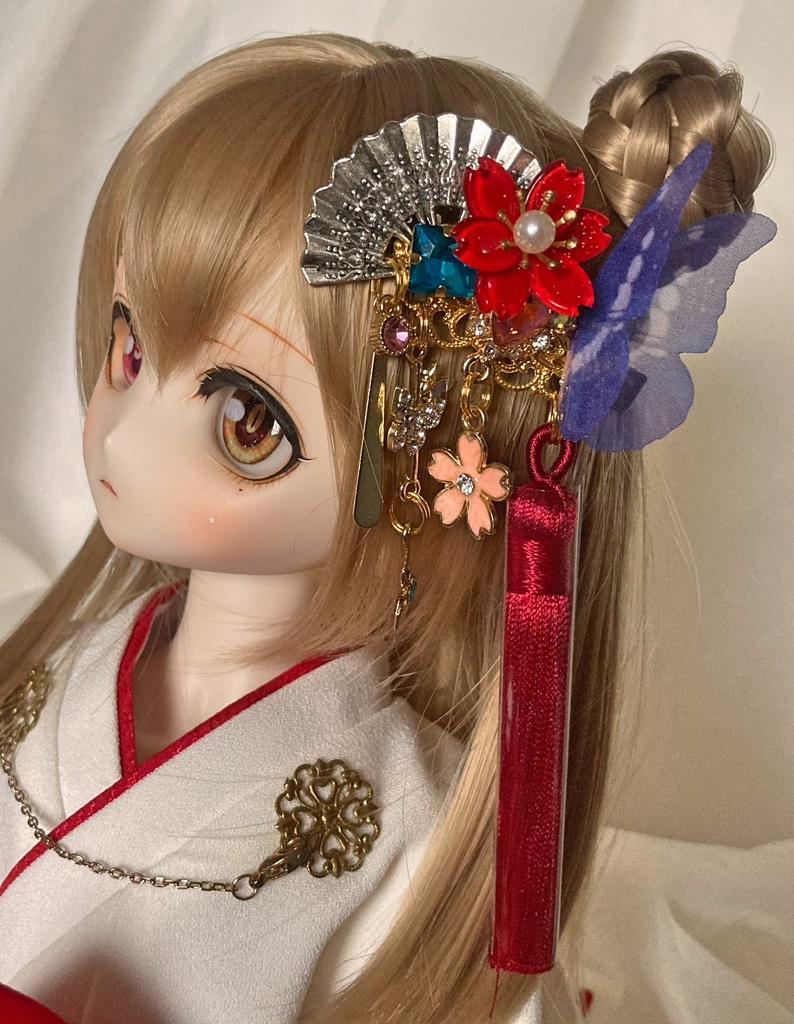 【睦月の髪飾り】no.64 紅桜