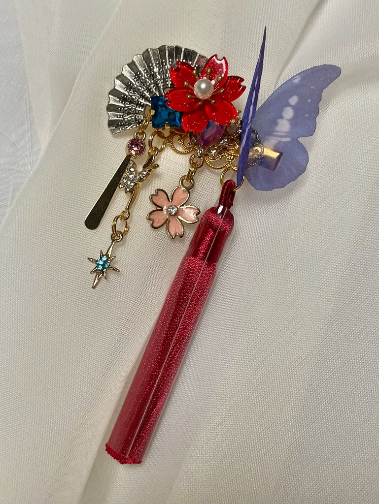 【睦月の髪飾り】no.64 紅桜