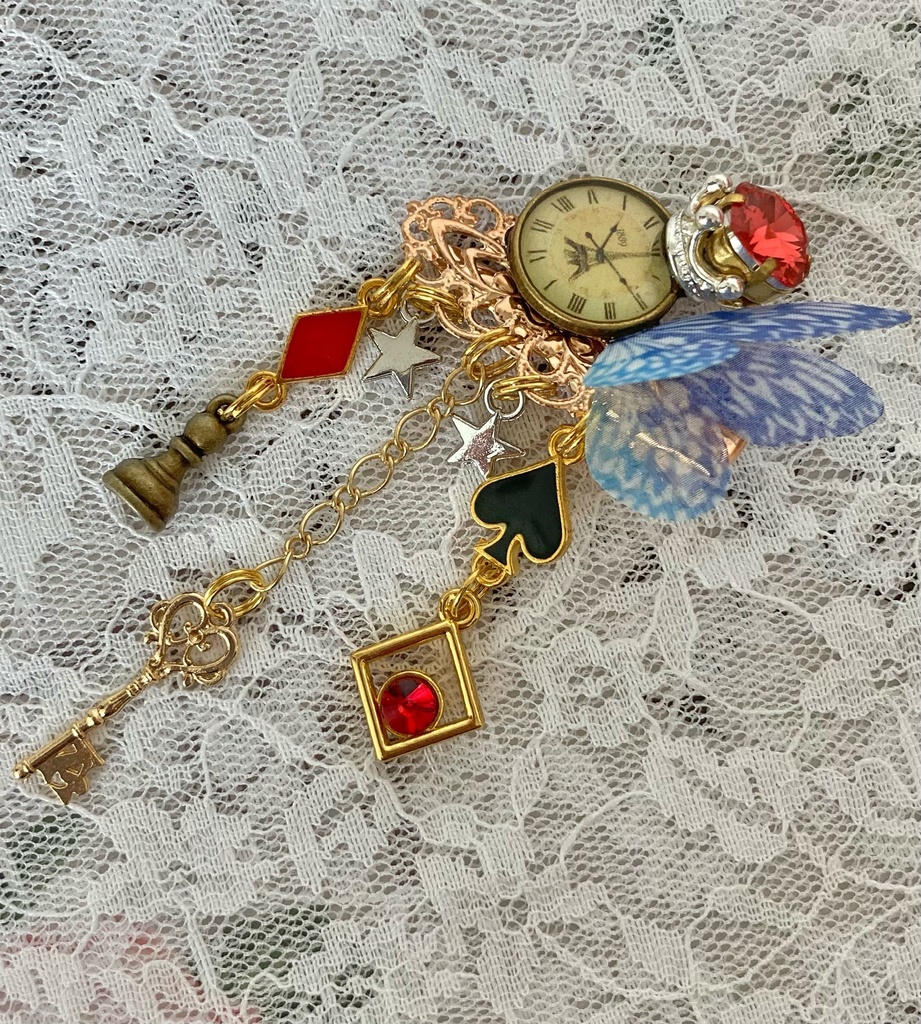 【 アリスの髪飾り 】紅×チェス