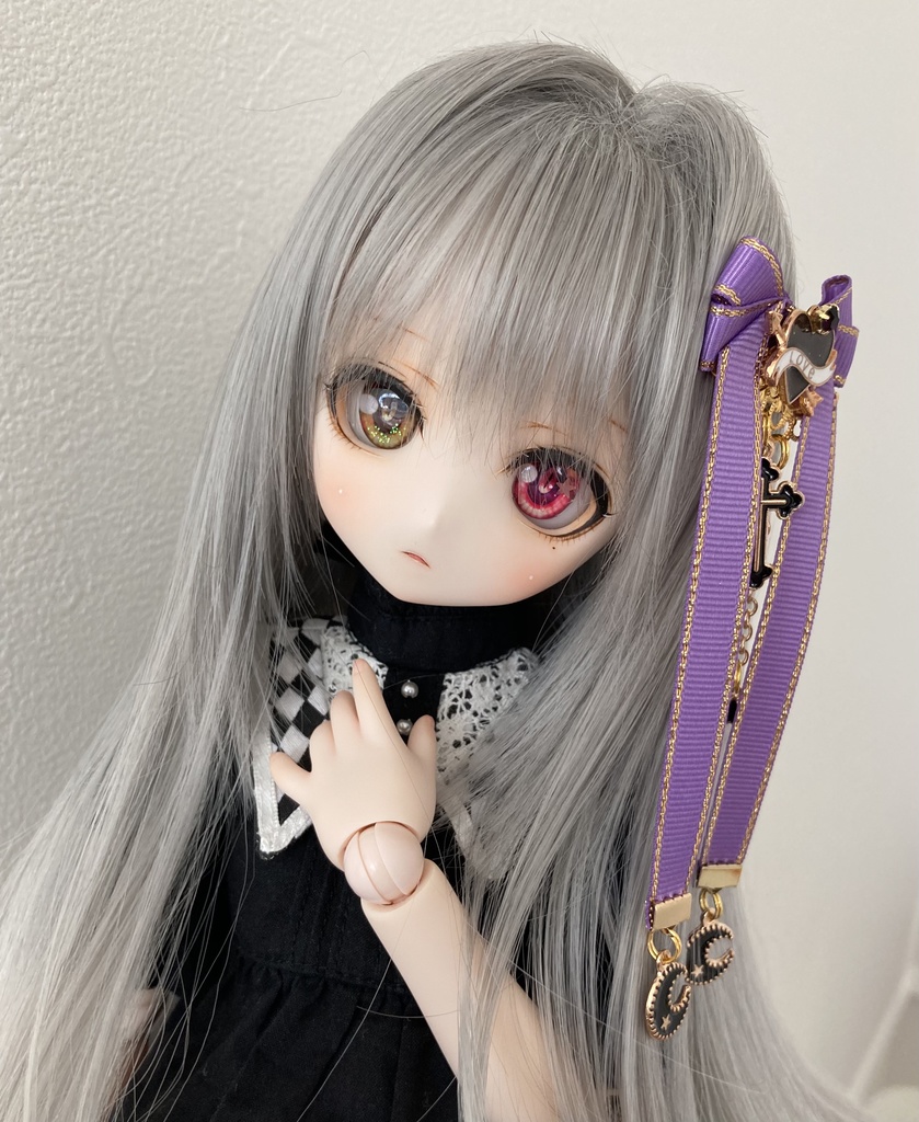 【リボン髪飾り 愛重ver 】ぱーぷる