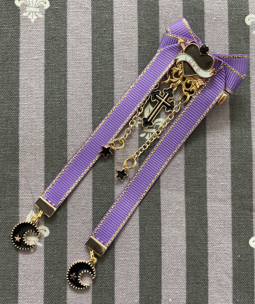 【リボン髪飾り 愛重ver 】ぱーぷる