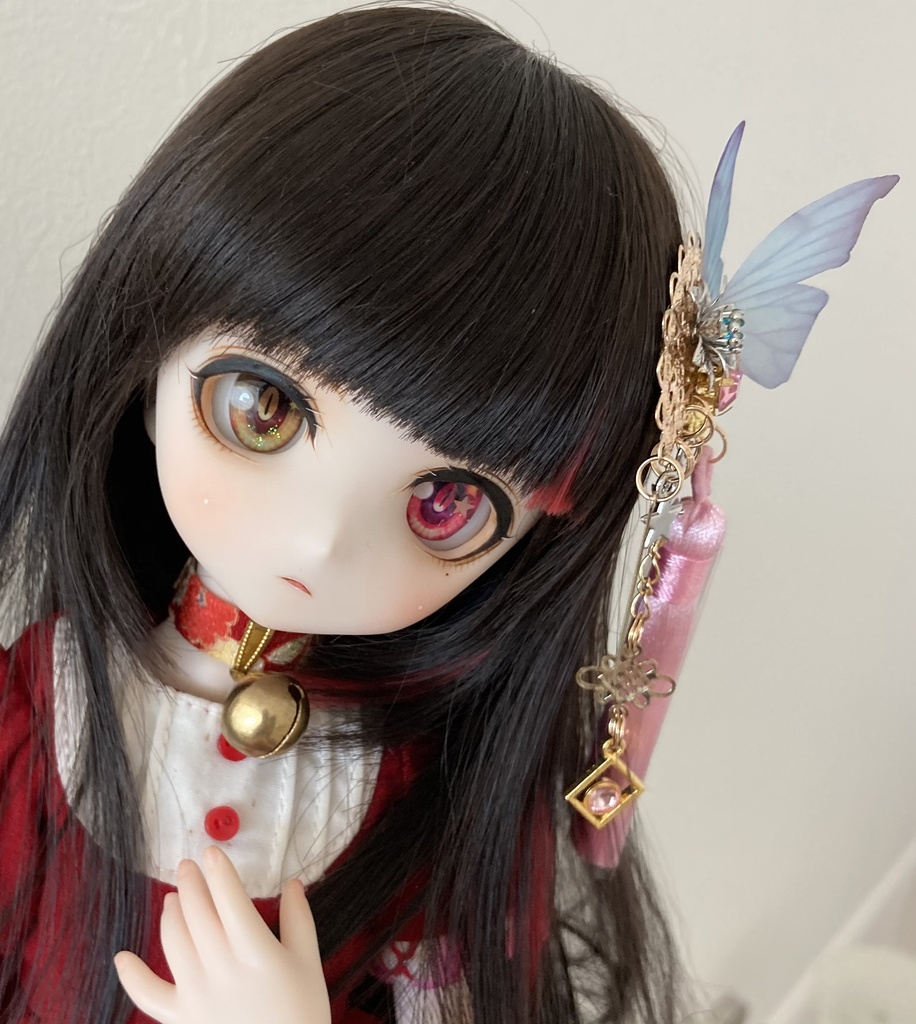 【春の髪飾り】銀花 桃