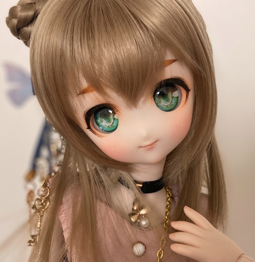 カスタムヘッド 22番 SW肌+おまけアイ&髪飾り
