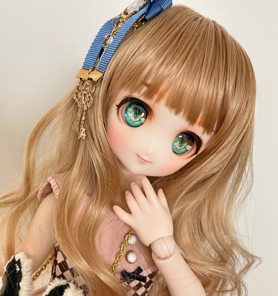 カスタムヘッド 22番 SW肌+おまけアイ&髪飾り