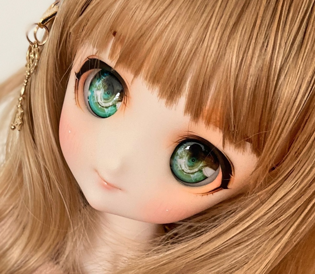 カスタムヘッド 22番 SW肌+おまけアイ&髪飾り