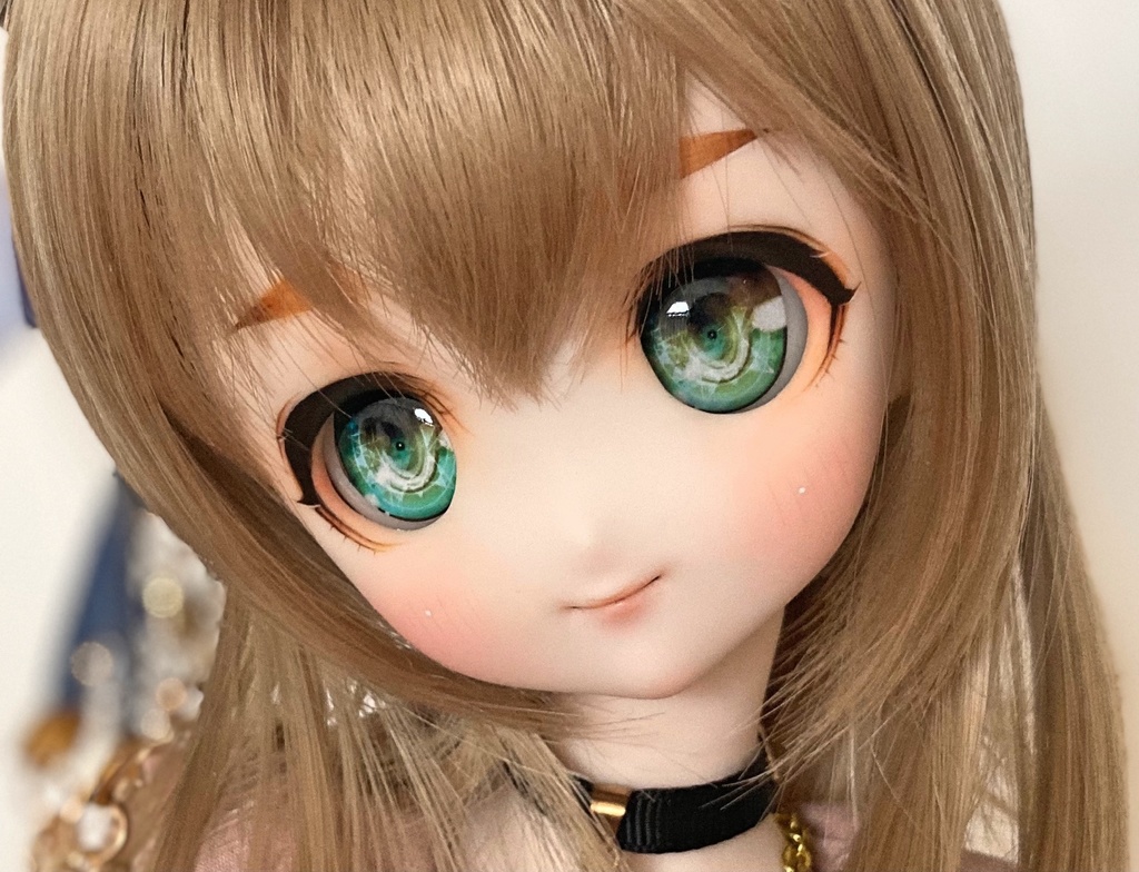 カスタムヘッド 22番 SW肌+おまけアイ&髪飾り