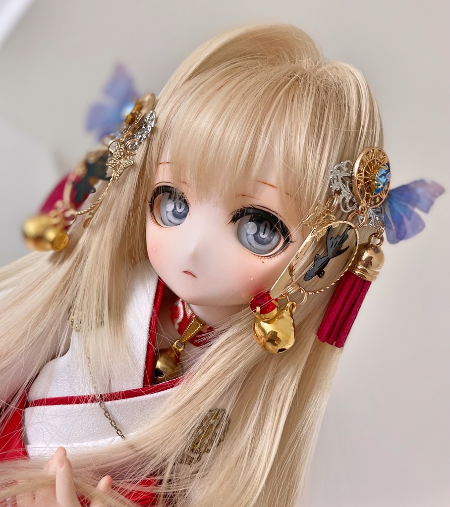 【夜長月の髪飾り】黒