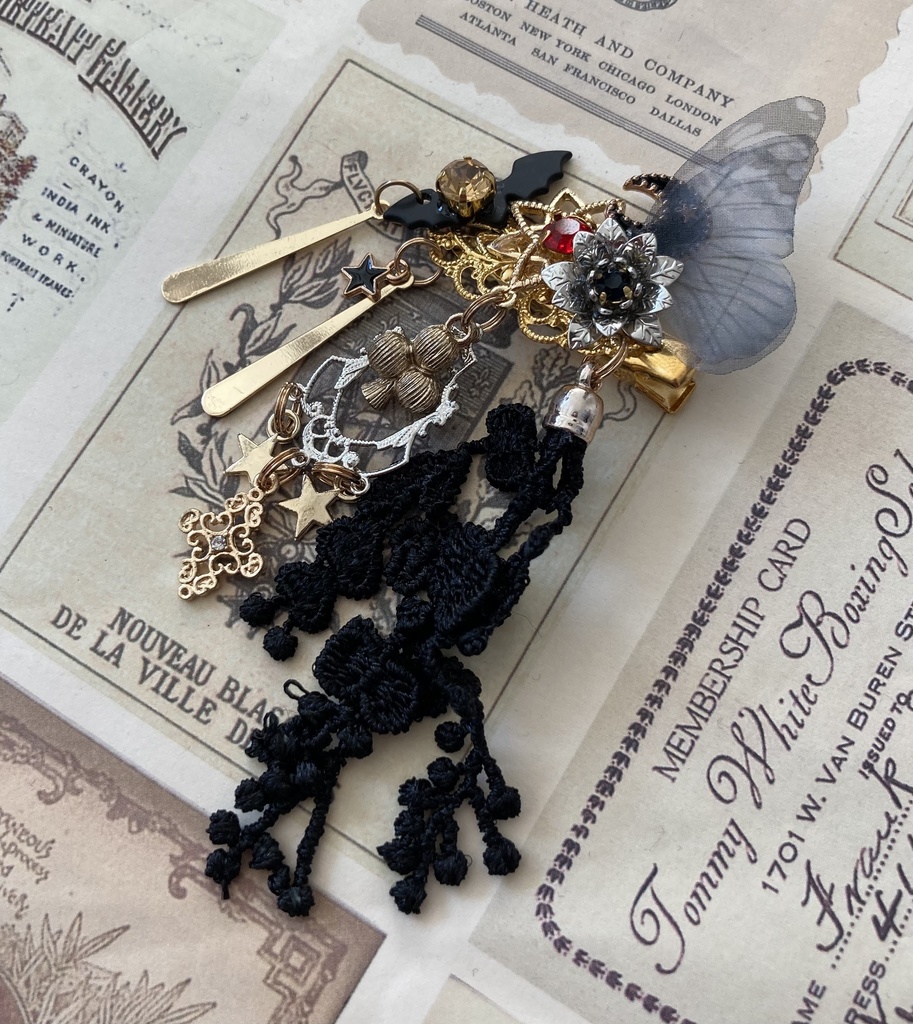 【ブラック×アリスの髪飾り】🦇ver.