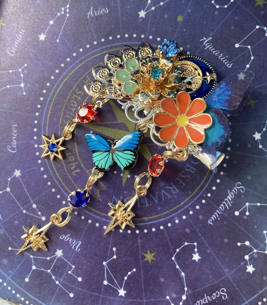 【睦月の髪飾り】蓬莱×蝶々