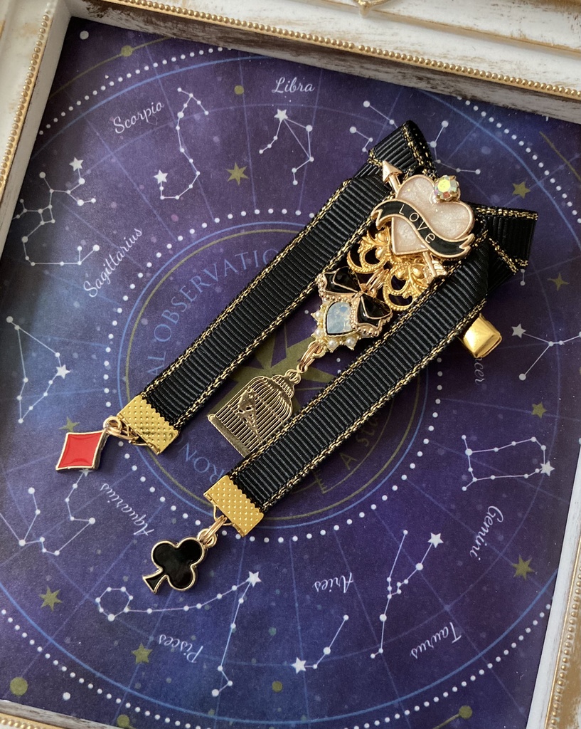 【リボン髪飾り】Alice×Heart